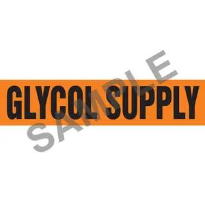 Glycol Supply Pipe Marker - ASME/ANSI