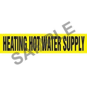 Heating Hot Water Supply Pipe Marker - ASME/ANSI