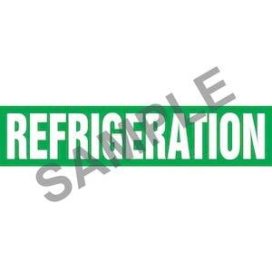 Refrigeration Pipe Marker - ASME/ANSI