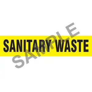 Sanitary Waste Pipe Marker - ASME/ANSI