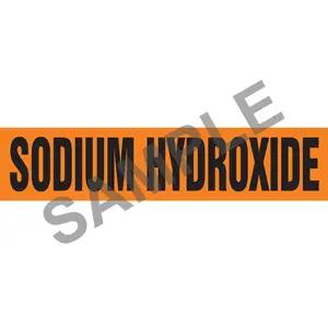 Sodium Hydroxide Pipe Marker - ASME/ANSI