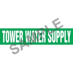 Tower Water Supply Pipe Marker - ASME/ANSI