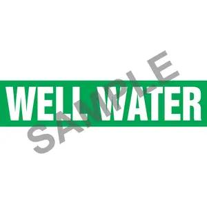 Well Water Pipe Marker - ASME/ANSI