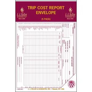 Trip Cost Report Envelope 5-Pack - Retail Packaging