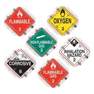 Super Flip Placard - 6 Legend, Worded, 16"x15.5", White Back Plate