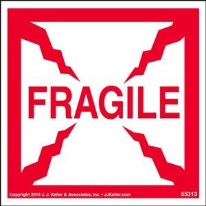 Fragile Shipping Label