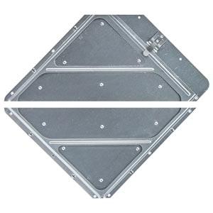 Heavy-Duty Riveted Split Aluminum Placard Holder