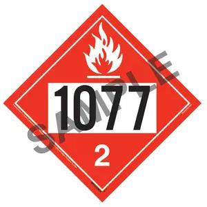 1077 Placard - Division 2.1 Flammable Gas