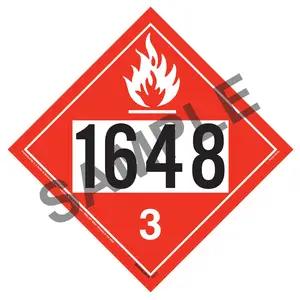 1648 Placard - Class 3 Flammable Liquid