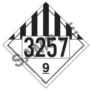3257 Placard - Class 9 Miscellaneous