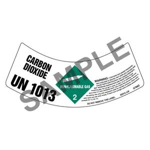 Gas Cylinder Shoulder Labels - Non-Flammable Gas
