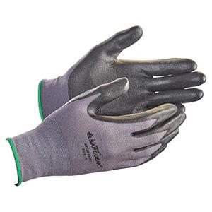 J. J. Keller® SAFEGEAR® Flat Dip Nitrile Foam Smooth-Palm Nylon Knit Gloves