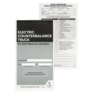 Electric Counterbalance Forklift Pre-Shift Inspection Checklist