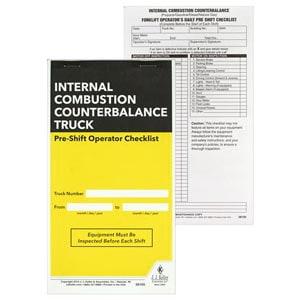 Internal Combustion Counterbalance Forklift Pre-Shift Inspection Checklist