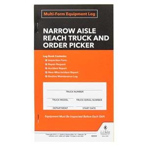 Narrow Aisle Reach Truck and Order Picker Multiform Forklift Inspection Logbook