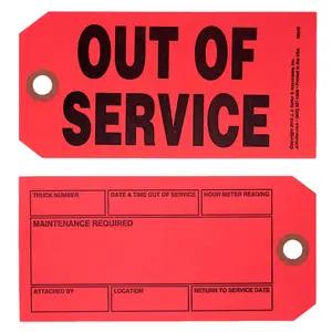 Forklift Out of Service Tag