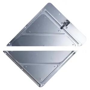 Rivetless Split Aluminum Placard Holder w/Back Plate
