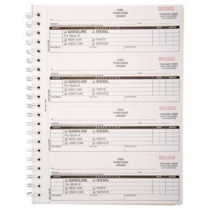 Fuel Purchase Order Book, Carbonless – Stock