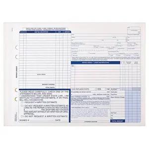 Auto Repair Form, Snap-Out Format – Stock