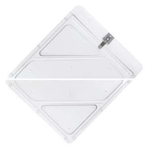 Rivetless Split Aluminum Placard Holder w/Back Plate