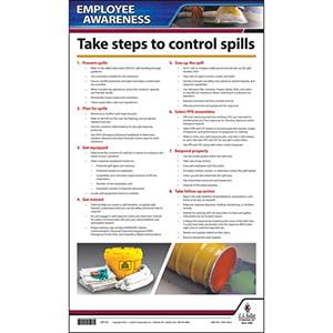 Workplace Spill Control - Employee Awareness Poster