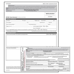 Medical Examination Certificate & Report Combo Pack