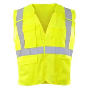 J. J. Keller® SAFEGEAR® Safety Vest Type R Class 2 - Hook & Loop 5-Point Breakaway Closure with Vertical Reflective Tape