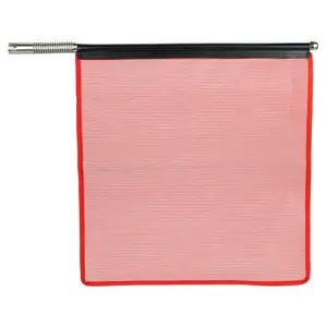Heavy-Duty Warning Flag Mesh Vinyl Kit - Replacement Flag With Pole