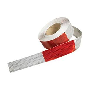 Conspicuity Tape Rolls for Trailers – 11" Red / 7" White, 3M™ Flexible Prismatic