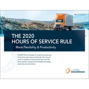 The 2020 Hours of Service Rule: More Flexibility & Productivity