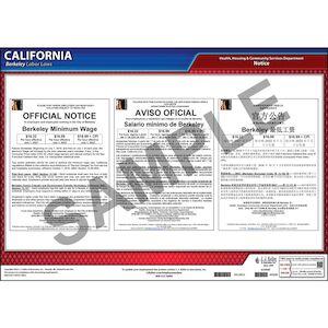 California / Berkeley Municipal Code Poster