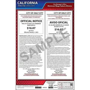 California / Daly City Minimum Wage Poster