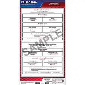 California / Emeryville Municipal Code Poster