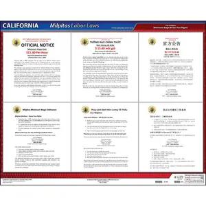 California / Milpitas Minimum Wage Poster