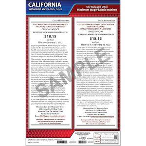 California / Mountain View Minimum Wage Poster