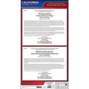 California / Richmond Minimum Wage Poster