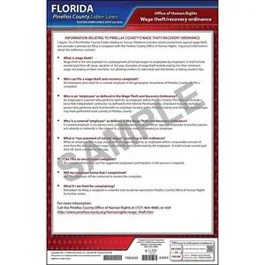 Florida/Pinellas County Wage Theft Ordinance Poster