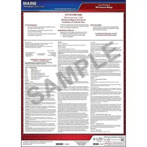 Maine / Portland Minimum Wage Poster