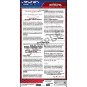 New Mexico / Las Cruces Minimum Wage Poster