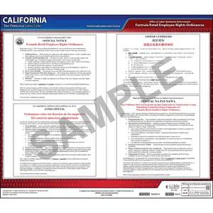 California / San Francisco Formula Retail Bill Of Rights Poster