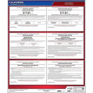 California / Santa Monica Hospitality Worker Poster