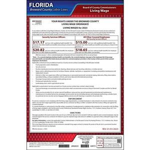 Florida / Broward County Living Wage Poster