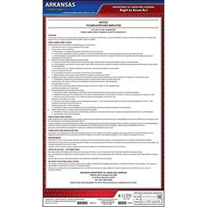 Arkansas Chemical Right to Know Act Poster