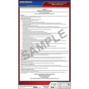 Arkansas Chemical Right to Know Act Poster