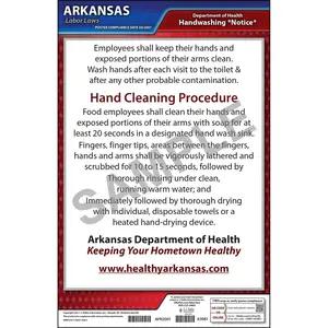 Arkansas Hand Washing Poster