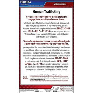 Florida Human Trafficking Poster