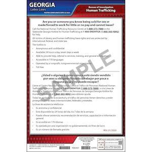 Georgia Human Trafficking Poster