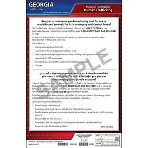 Georgia Human Trafficking Poster