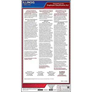 Illinois Employee Classification Act of 2008 Poster