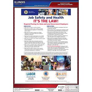 Illinois Workplace Safety & Health for Public Employees Poster